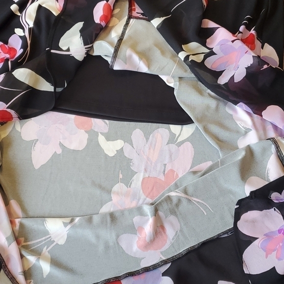 NWT Calvin Klein Floral summer dress sz L - Picture 7 of 9